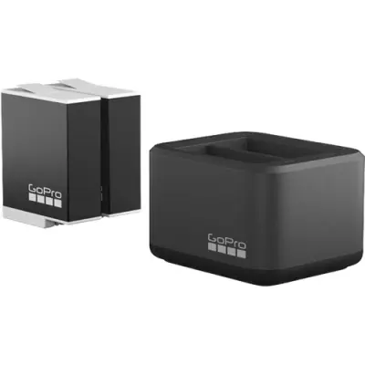 GoPro Dual-Battery Charger with Two Enduro Batteries for HERO9/HERO10/HERO11/HERO12 Black Cameras