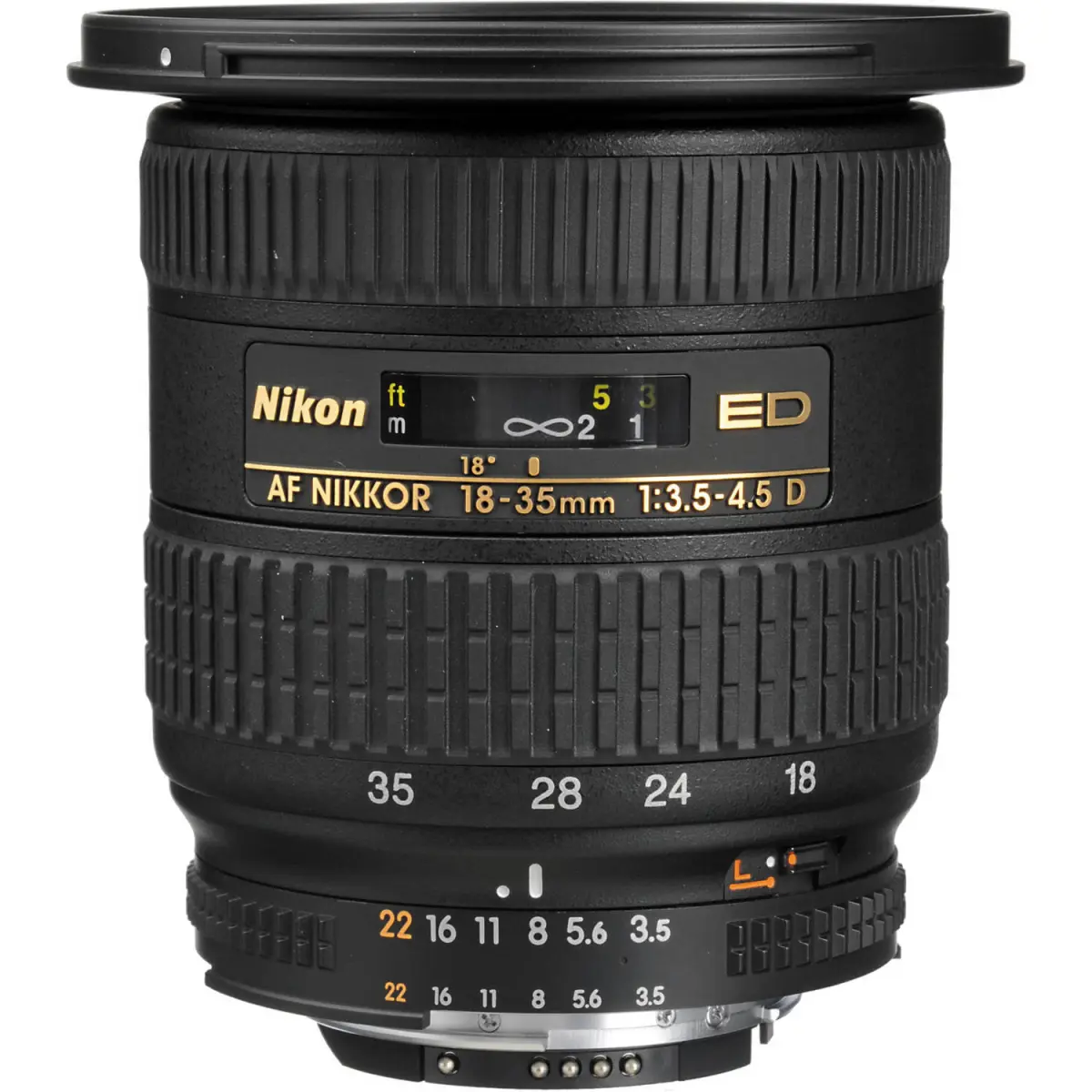 Nikon AF Nikkor 18-35mm f/3.5-4.5D IF-ED Lens alternate view