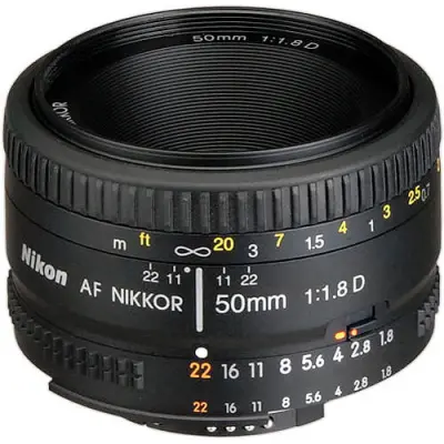 Nikon AF Nikkor 50mm f/1.8D Lens alternate view