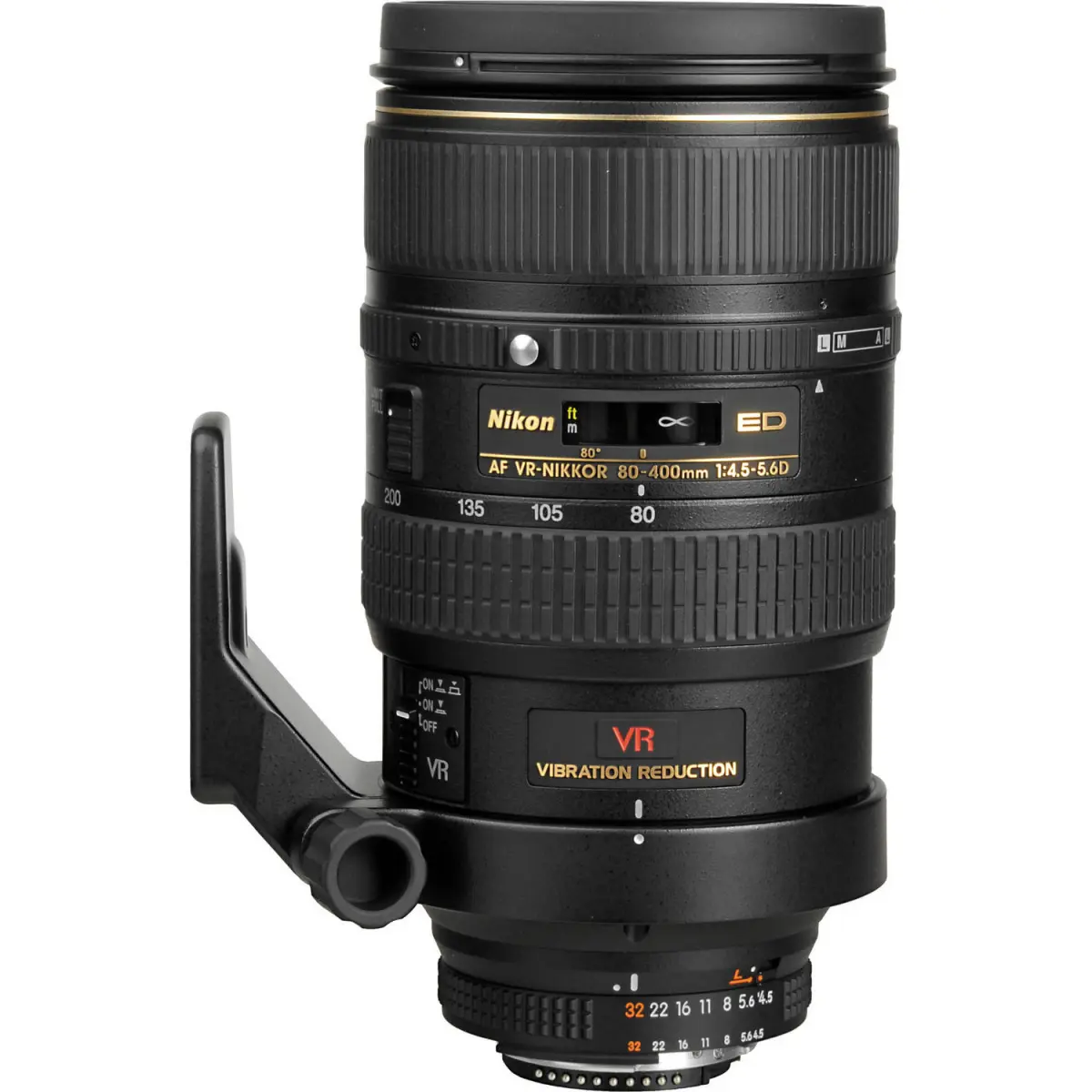 Nikon AF VR Zoom-Nikkor 80-400mm f/4.5-5.6D ED Lens alternate view