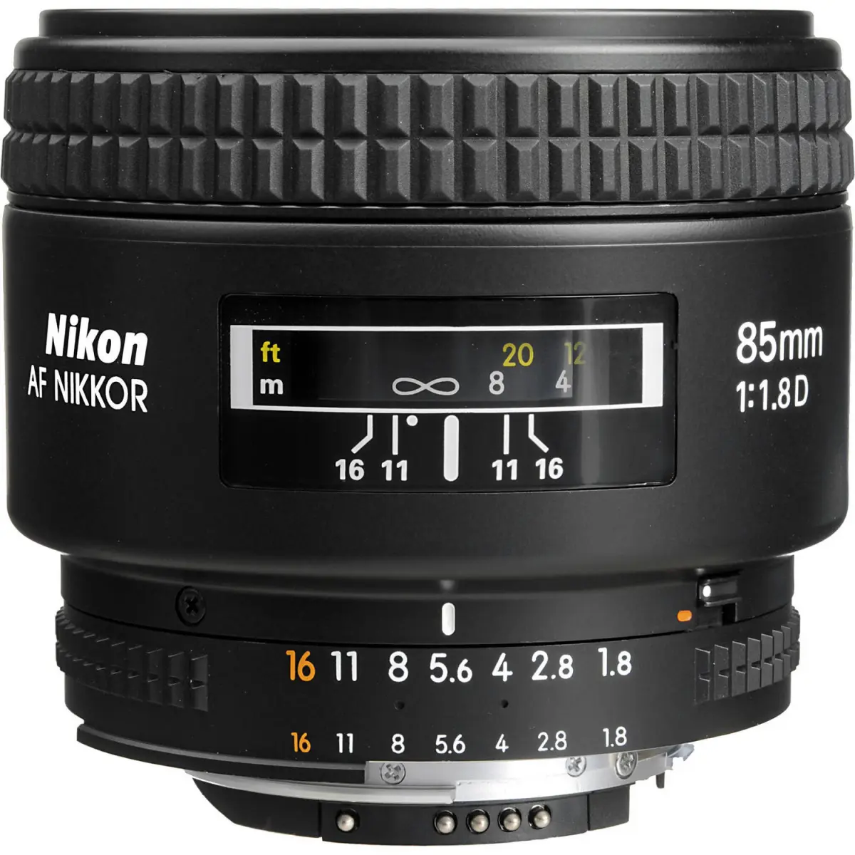 Nikon AF Nikkor 85mm f/1.8D Lens alternate view