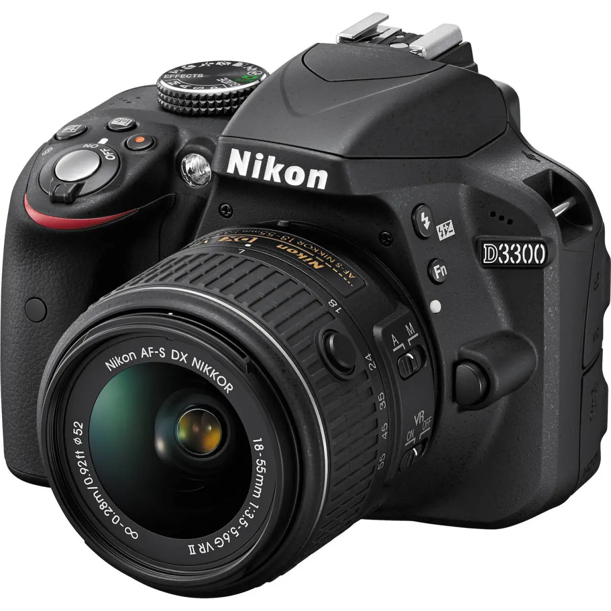 Nikon D3300 DSLR Camera alternate view