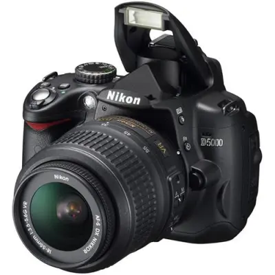 Nikon D5000 DSLR Camera alternate view