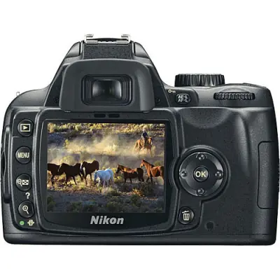 Nikon D60 DSLR Camera alternate view
