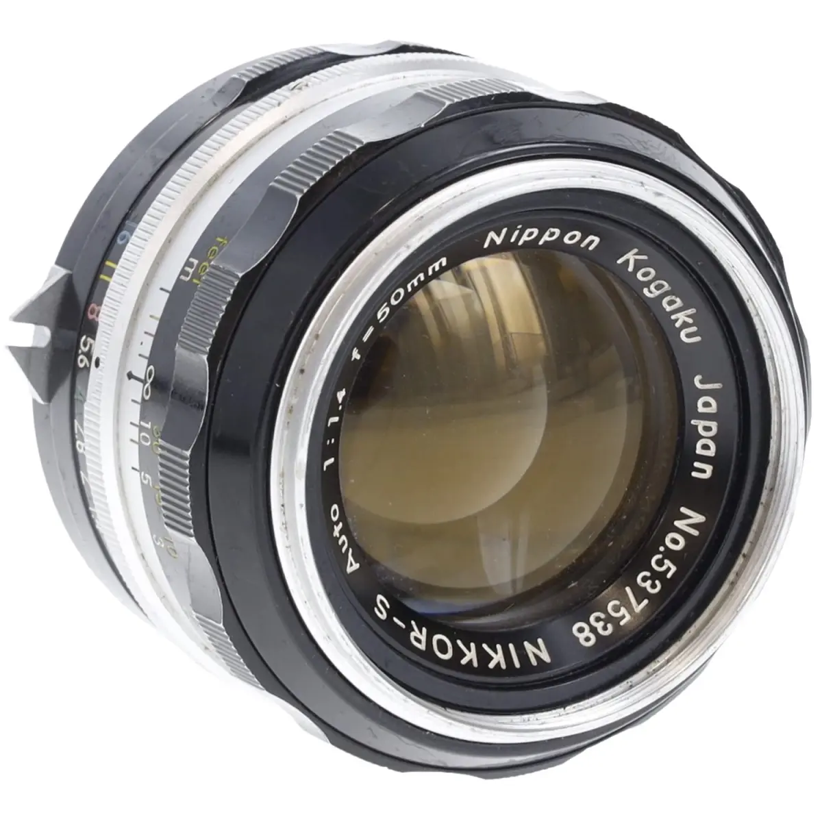 Nikon Nippon Kogaku 50mm f/1.4 Auto Nikkor-s Manual Focus Lens