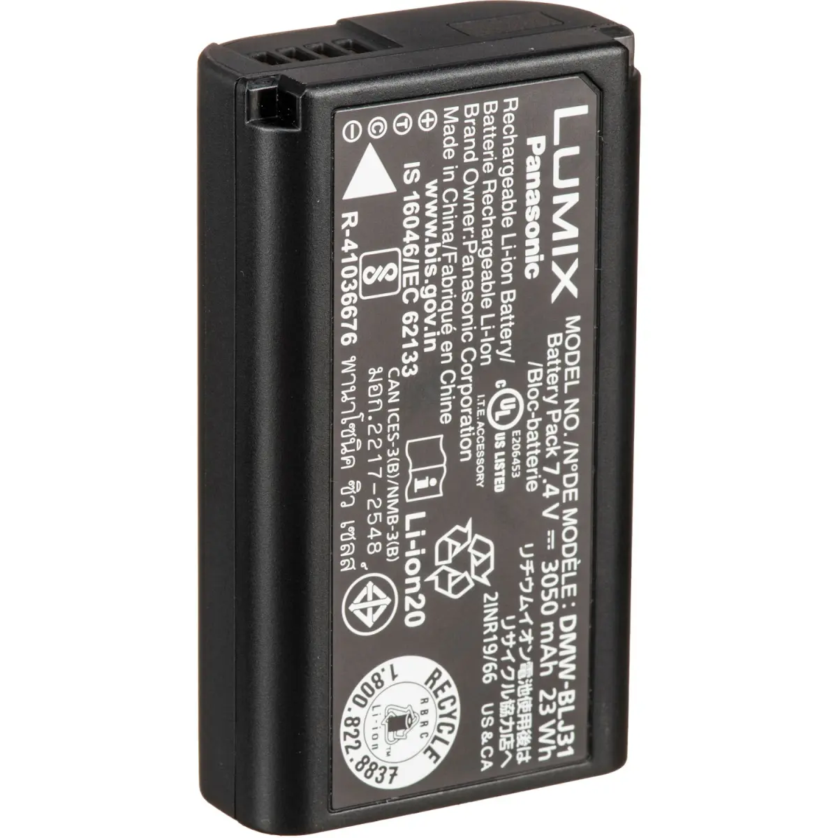Panasonic DMW-BLJ31 Rechargeable Lithium-Ion Battery (7.2V, 3100mAh) alternate view