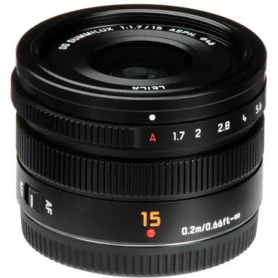 Panasonic Leica DG Summilux 15mm f/1.7 ASPH. Lens alternate view