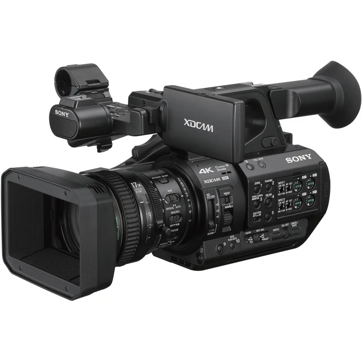 Sony PXW-Z280 4K XDCAM Camcorder alternate view