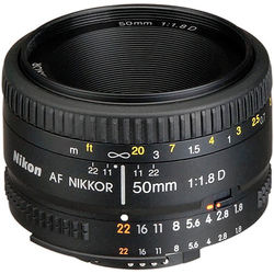 Nikon AF Nikkor 50mm f/1.8D Lens - alternate view
