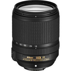 Nikon AF-S DX Nikkor 18-140mm f/3.5-5.6G ED VR Lens