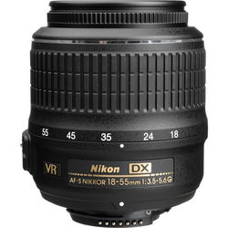 Nikon AF-S DX Nikkor 18-55mm f/3.5-5.6G VR Lens - alternate view
