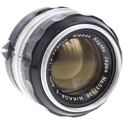 Nikon Nippon Kogaku 50mm f/1.4 Auto Nikkor-s Manual Focus Lens
