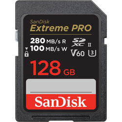 SanDisk 128GB Extreme Pro 280 MB/s UHS-II SDXC