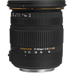 Sigma 17-50mm f/2.8 EX DC OS HSM Lens (Canon EF-S) - alternate view